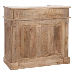 Paris Prix Bar en Bois 2 Tiroirs Theodore 120cm Naturel