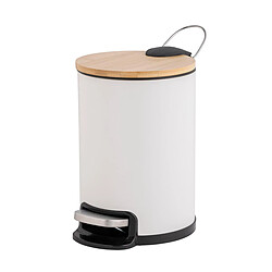 Paris Prix Poubelle de Salle de Bain Mobelle 3L Blanc