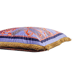 Acheter Alexandra House Living Coussin en velours garni de plumes et de franges 60 x 13 x 45 cm