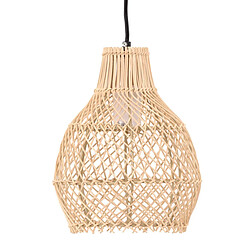 Paris Prix Lampe Suspension Déco en Rotin Varekil 25cm Naturel