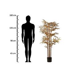 Alexandra House Living Bambou doré en pot 78 x 51 x 167 cm