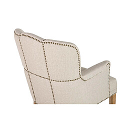 Alexandra house living Fauteuil tissu - Marron pas cher