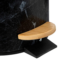 Avis Five Simply Smart Poubelle à Pédale Imprimé Marbre Léa 3L Noir