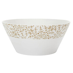 Paris Prix Saladier en Porcelaine Faience 25cm Blanc