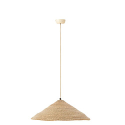 Paris Prix Lampe Suspension Chapeau Moonj 60cm Naturel Clair
