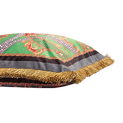 Acheter Alexandra House Living Coussin en velours garni de plumes et de franges 60 x 13 x 45 cm