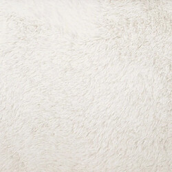 Avis Atmosphera Pouf pliable imitation fourrure - Blanc