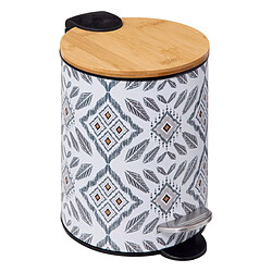 Five Simply Smart Poubelle de Salle de Bain Hapache 3L Multicolore