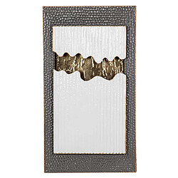 Alexandra House Living Décoration murale en métal blanc et gris 50 x 6 x 90 cm