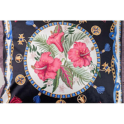 Alexandra House Living Coussin en velours garni de plumes et orné de franges 60 x 13 x 60 cm pas cher