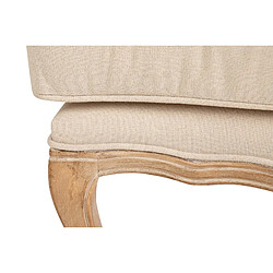 Alexandra house living Fauteuil en lin - Marron pas cher