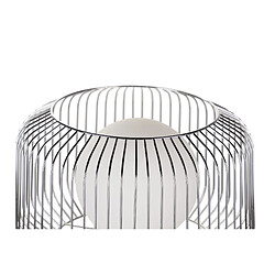 Alexandra House Living Lampadaire en métal blanc argenté 40 x 40 x 163 cm