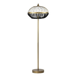 Alexandra House Living Lampadaire avec boules en métal et en bois, 50 x 30 x 165 cm