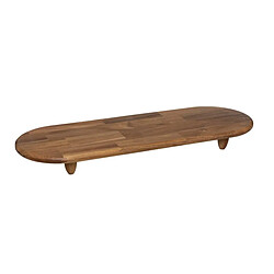 Secret De Gourmet Plat de Présentation sur Pied Acacia 70cm Marron
