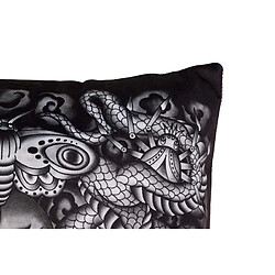 Alexandra House Living Coussin Velvet Inferno 43 x 13 x 43 cm pas cher