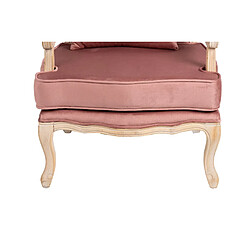 Alexandra house living Fauteuil velours - Orange pas cher