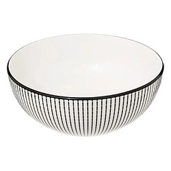 Secret De Gourmet Saladier Porcelaine Lunis 22cm Noir
