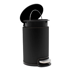 Acheter Paris Prix Poubelle de Salle de Bain en Métal Metaline 3L Noir