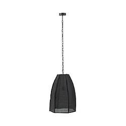 Mes Supension 1 lampe 49x42x173 cm en lin noir et métal