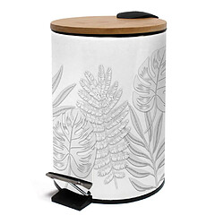 Paris Prix Poubelle à Pédale Imprimé Amber 3L Gris