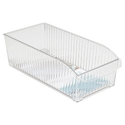 Five Simply Smart Bac de Rangement Frigo à Roulettes Streaks 15x31cm Transparent