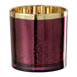 Paris Prix Photophore Design en Verre Robby 15cm Bordeaux
