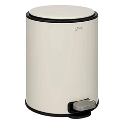 Five Simply Smart Poubelle en Métal Delta 6L Argile