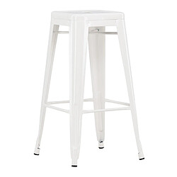 Paris Prix Tabouret de Bar en Métal Tempe 76cm Beige