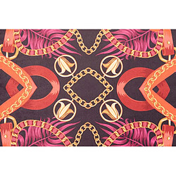 Alexandra House Living Coussin en velours garni de plumes et de franges 60 x 13 x 45 cm pas cher