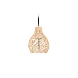 Paris Prix Lampe Suspension Déco en Rotin Varekil 25cm Naturel