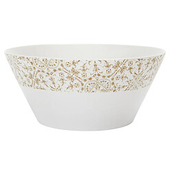 Paris Prix Saladier en Porcelaine Faience 25cm Blanc 