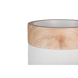 Avis Alexandra House Living Pot de fleurs en polyrésine blanche 46 x 46 x 121 cm