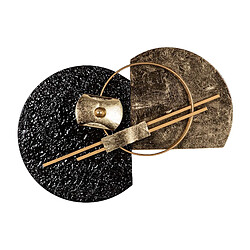 Alexandra House Living Ornement mural en métal noir et or 83 x 8 x 53 cm