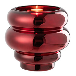 Paris Prix Photophore Design Cléa 20cm Rouge Foncé