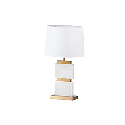 Alexandra House Living Lampe de table Austin en métal effet marbre 36 x 36 x 64 cm