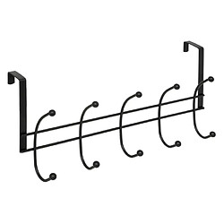 Five Simply Smart Patère de Porte en Métal 10 têtes 42cm Noir