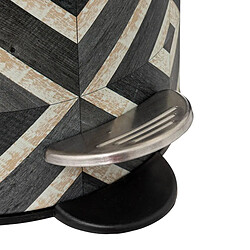 Five Simply Smart Poubelle de Salle de Bain Canvas 3L Multicolore