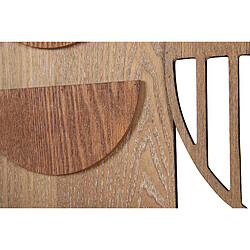 Alexandra House Living Décoration murale en métal noir et marron 107 x 3 x 50 cm