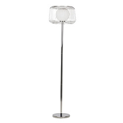 Alexandra House Living Lampadaire en métal blanc argenté 40 x 40 x 163 cm