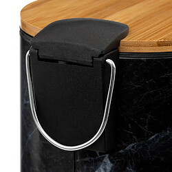 Acheter Five Simply Smart Poubelle à Pédale Imprimé Marbre Léa 3L Noir