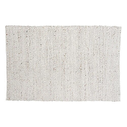 Paris Prix Tapis Déco en Laine Loump 160x230cm Blanc & Beige