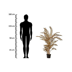 Alexandra House Living Palmier doré avec pot 82 x 60 x 135 cm