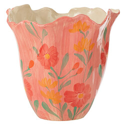Paris Prix Vase Déco Fleurs en Argile Alegria 32cm Rose