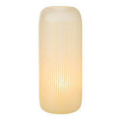 Paris Prix Vase Design en Verre Lignes Carla 34cm Jaune Clair