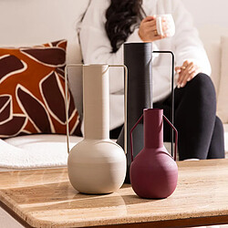 Acheter Atmosphera Vase Design en Métal Sylvain 35cm Noir