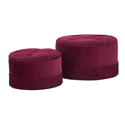 Paris prix Lot de 2 poufs coffre de rangement - Bordeaux