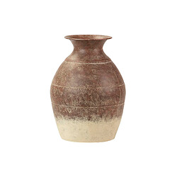 Alexandra House Living Vase en métal marron et beige 28 x 28 x 37 cm