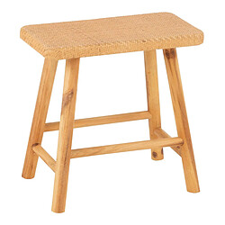 Paris Prix Tabouret Cannage en Rotin Malinda 46cm Naturel