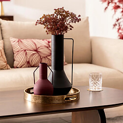 Avis Atmosphera Vase Design en Métal Sylvain 35cm Noir