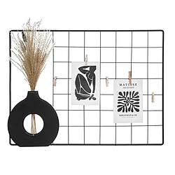 Atmosphera Porte Photo Mural en Métal Aaron 55cm Noir